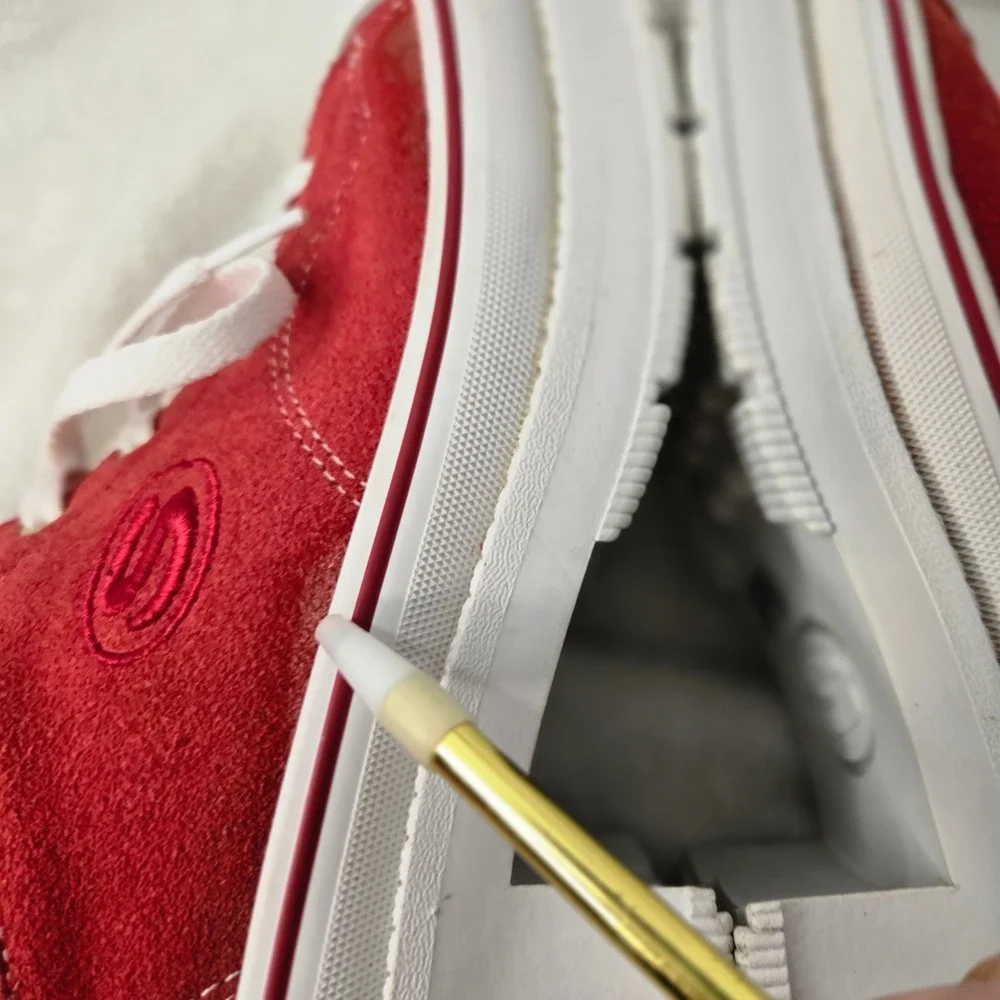 Skechers Jammers Heritage Red Suede Platform Sneakers Womens 10 Retro 74360